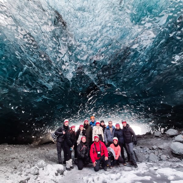 Crystal ice cave