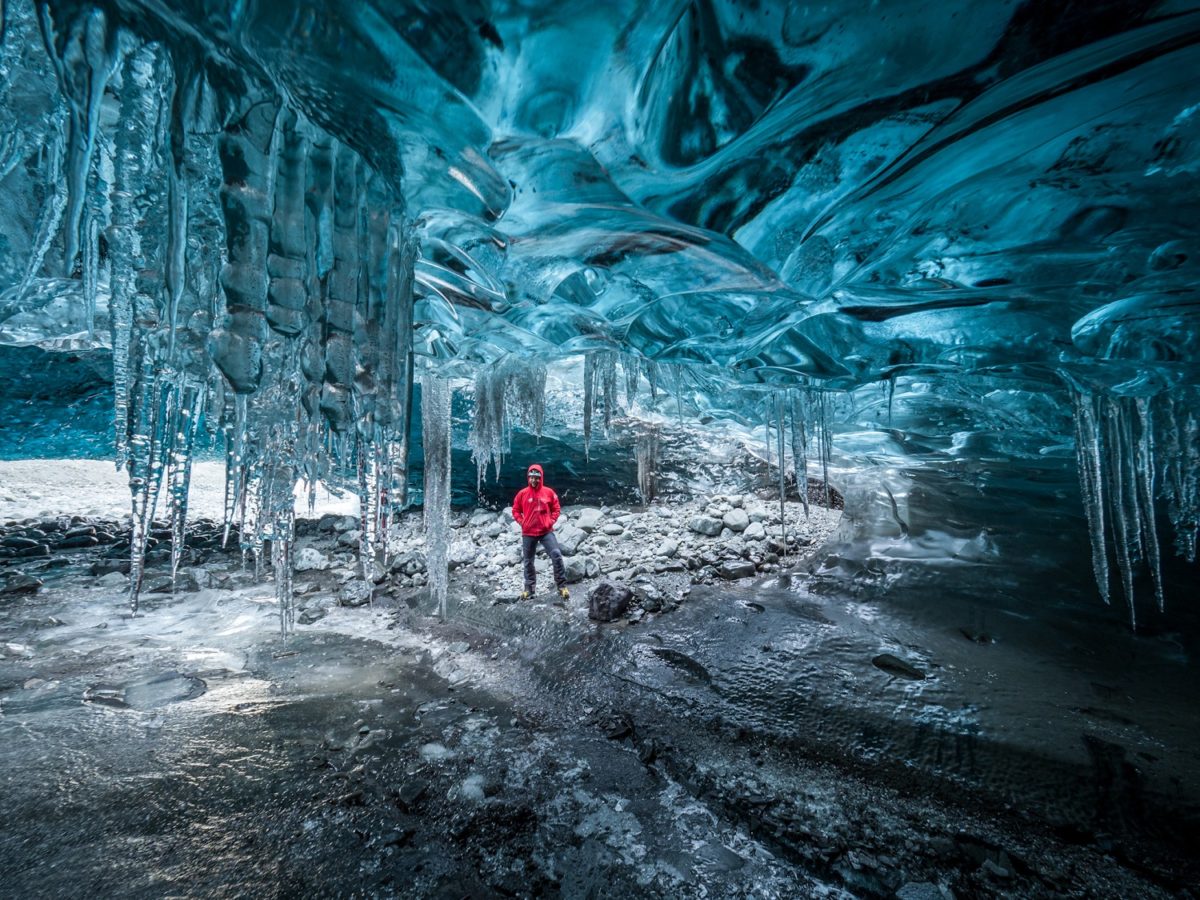 Crystal ice cave
